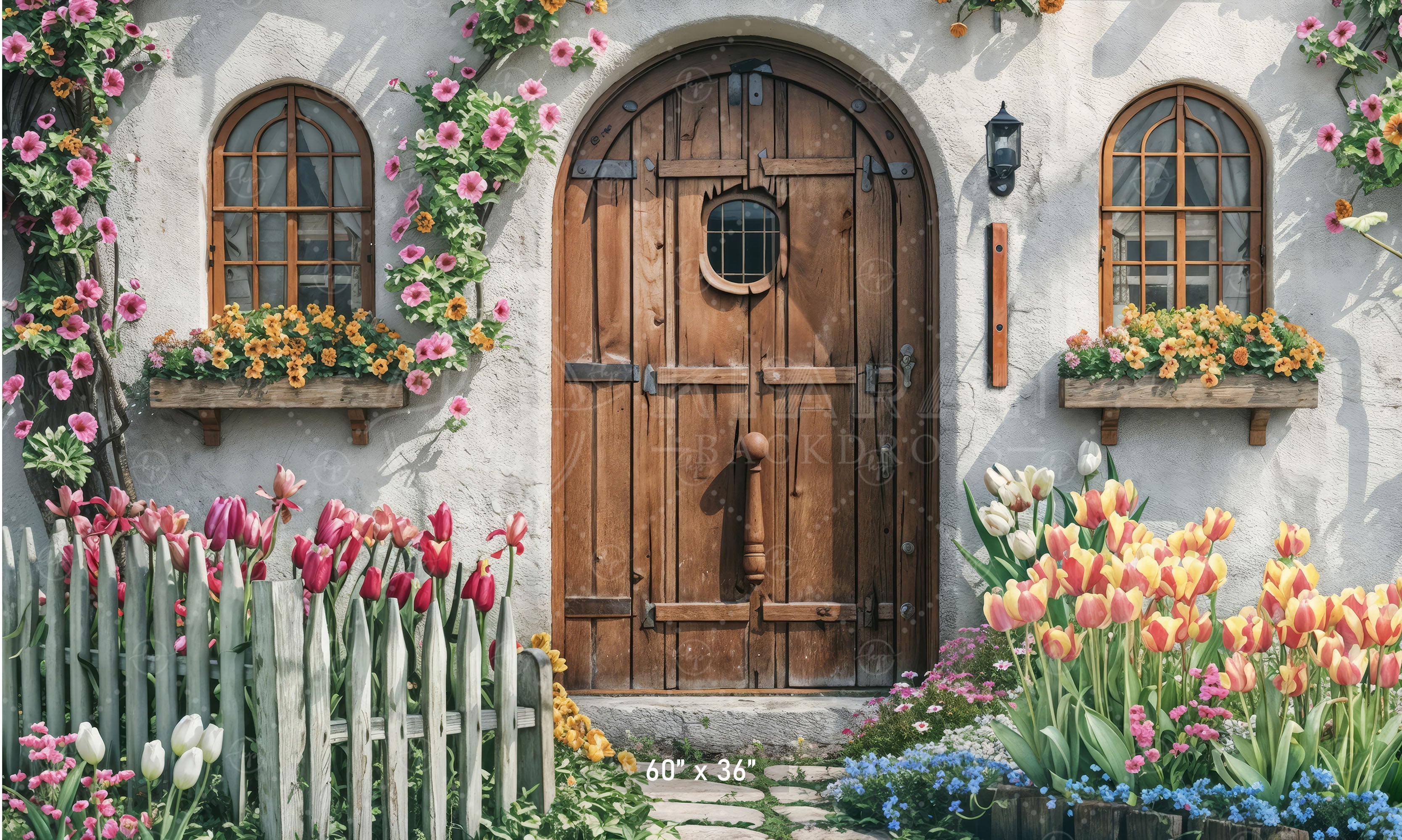 Rustic Spring Cottage Doorway